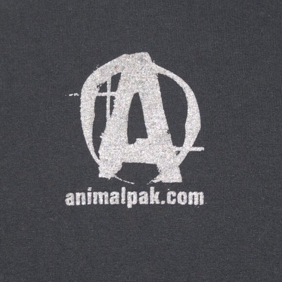 Jerzees Mens Large Heavyweight Blend Black Shirt “Animal.” Graphic Tee GUC - Picture 4 of 4